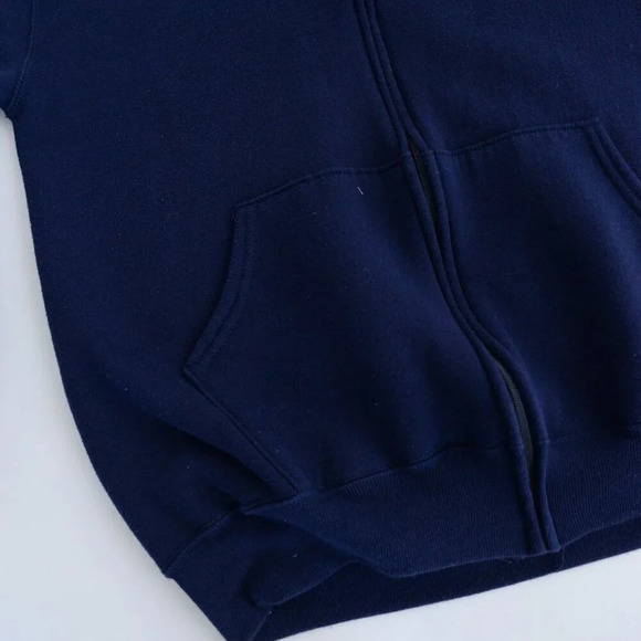 Vintage 90S Russell Athletics Penn State University Navy Zip Up Sweatshirt - Picture 8 of 12